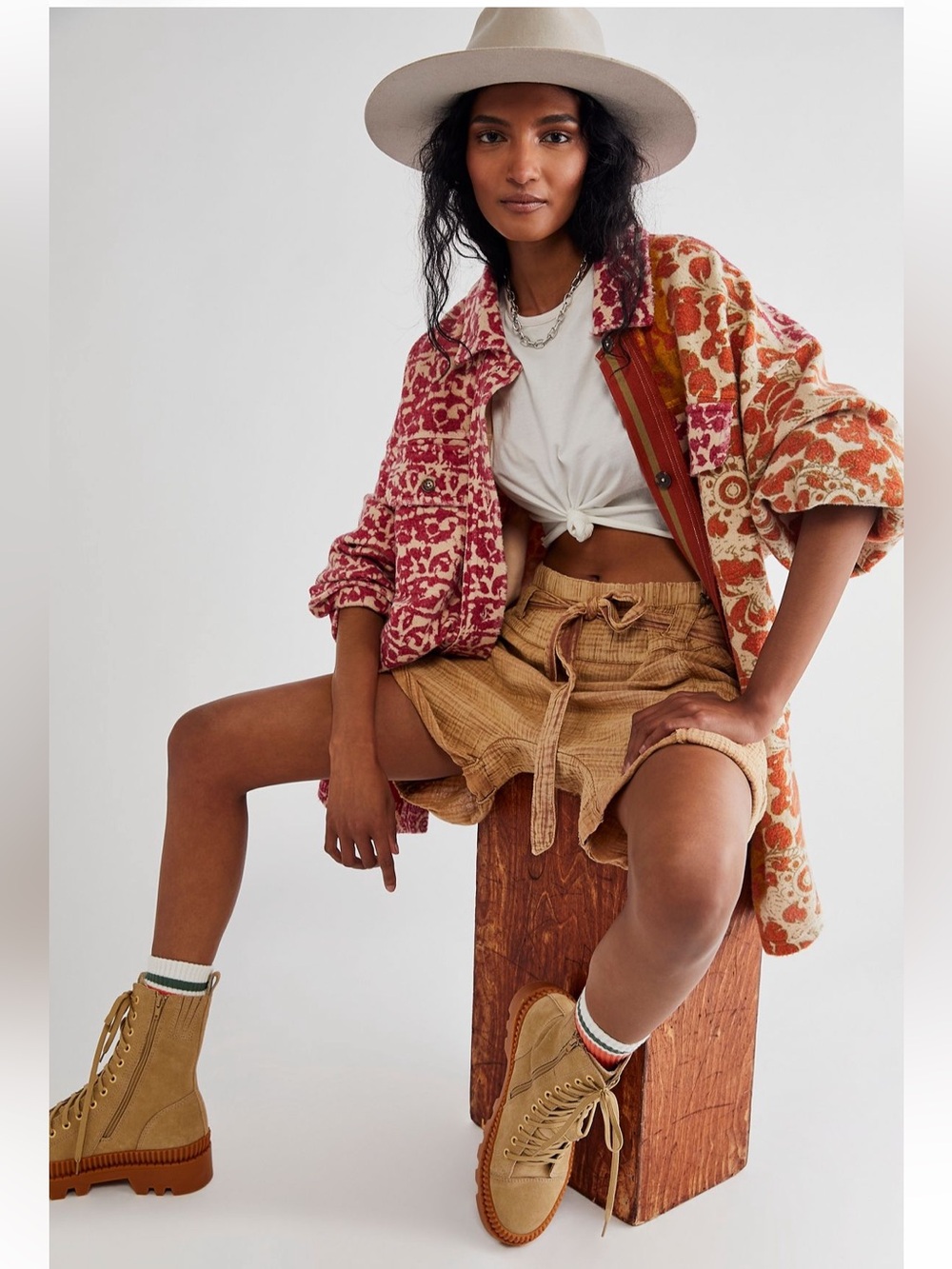 Free People Printed Ruby Jacket size Small